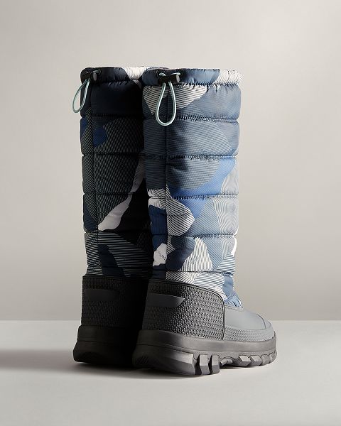 Camo Hunter Printed Insulated Tall Women's Snow Boots | Ireland-92415