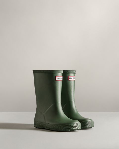 Green Hunter Original First Classic Kids' Rain Boots | Ireland-80314