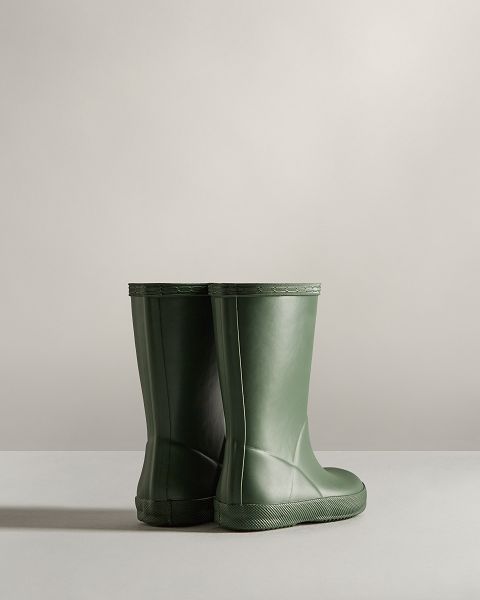 Green Hunter Original First Classic Kids' Rain Boots | Ireland-80314