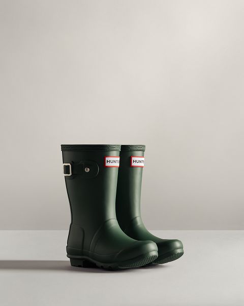 Green Hunter Original Kids' Rain Boots | Ireland-49651