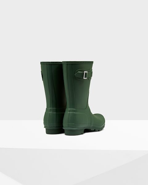 Green Hunter Original Short Women's Rain Boots | Ireland-94605