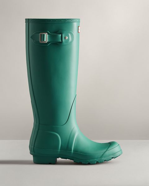 Green Hunter Original Tall Women\'s Rain Boots | Ireland-59603