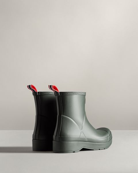 Green Hunter Play Short Men's Rain Boots | Ireland-72143