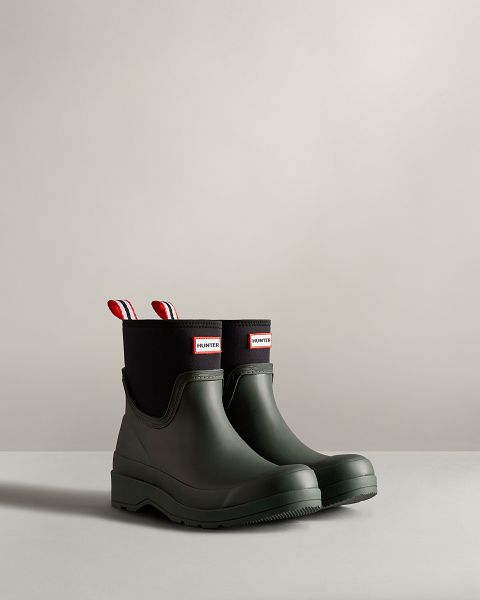 Green Hunter Play Short Neoprene Women's Rain Boots | Ireland-29173