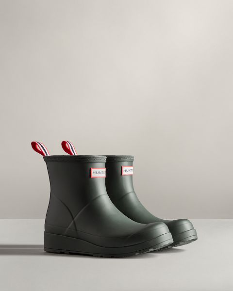 Green Hunter Play Short Women's Rain Boots | Ireland-60182