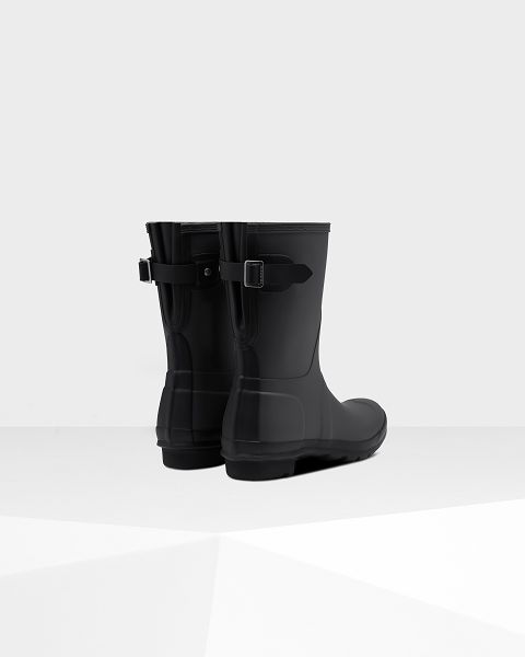 Grey / Black Hunter Short Back Adjustable Women's Rain Boots | Ireland-28370