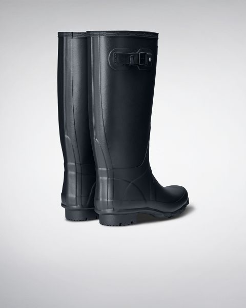 Navy Hunter Huntress Wide Leg Women's Rain Boots | Ireland-39850