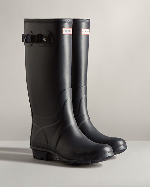 Navy Hunter Huntress Wide Leg Women's Rain Boots | Ireland-96840