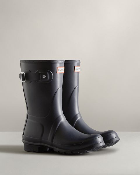 Navy Hunter Original Short Women's Rain Boots | Ireland-12856