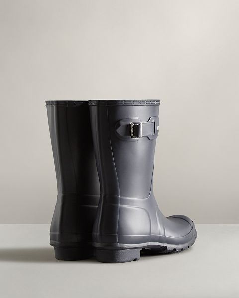 Navy Hunter Original Short Women's Rain Boots | Ireland-12856