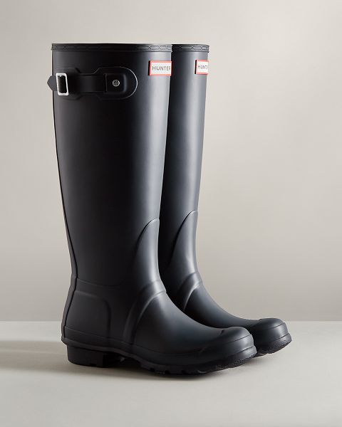 Navy Hunter Original Tall Women's Original Tall Boots | Ireland-17309