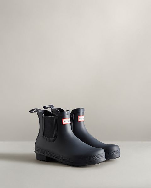 Navy Hunter Original Women's Chelsea Boots | Ireland-46721