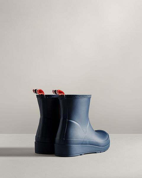 Navy Hunter Play Short Women's Rain Boots | Ireland-58403