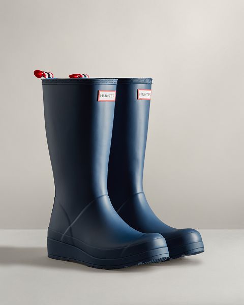 Navy Hunter Play Tall Women's Rain Boots | Ireland-48217