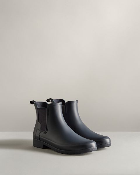 Navy Hunter Refined Women's Chelsea Boots | Ireland-14207