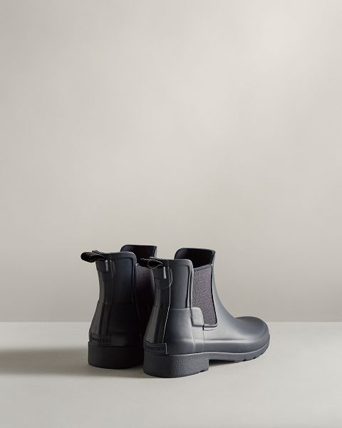 Navy Hunter Refined Women's Chelsea Boots | Ireland-14207