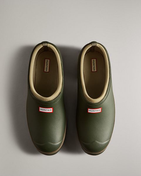 Olive / Green Hunter Gardener Men's Clogs | Ireland-97284