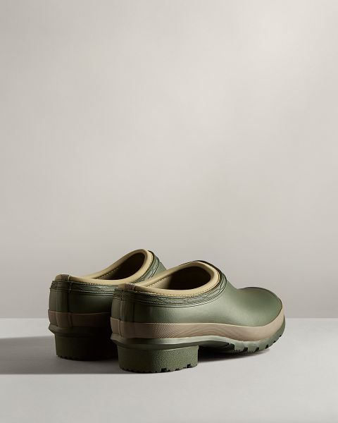 Olive / Green Hunter Gardener Men's Clogs | Ireland-97284