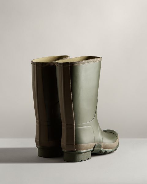 Olive / Green Hunter Gardener Men's Rain Boots | Ireland-94572