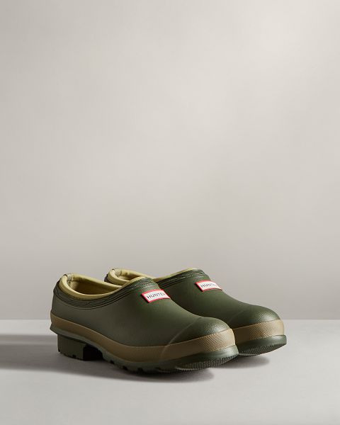 Olive / Green Hunter Gardener Women's Clogs | Ireland-59081