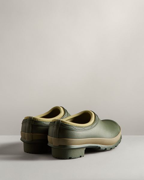 Olive / Green Hunter Gardener Women's Clogs | Ireland-59081