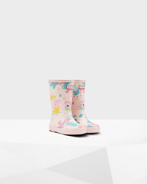 Pink Hunter First Peppa Pig Muddy Puddles Kids' Rain Boots | Ireland-41853