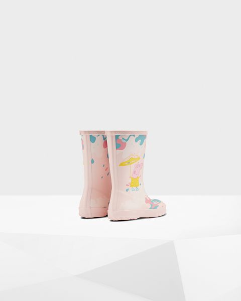 Pink Hunter First Peppa Pig Muddy Puddles Kids' Rain Boots | Ireland-41853