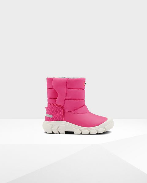 Pink Hunter Insulated Kids\' Snow Boots | Ireland-73608