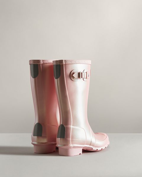 Pink Hunter Nebula Kids' Rain Boots | Ireland-50218