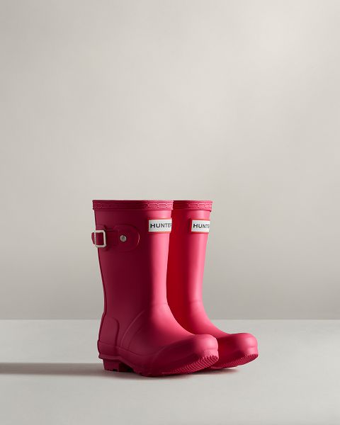 Pink Hunter Original Kids' Rain Boots | Ireland-76894