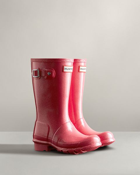 Pink Hunter Starcloud Kids' Rain Boots | Ireland-97501