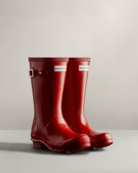 Red Hunter Original Gloss Kids' Original Boots | Ireland-14287