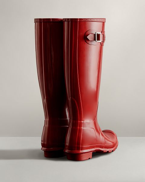 Red Hunter Original Tall Gloss Women's Original Tall Boots | Ireland-27561