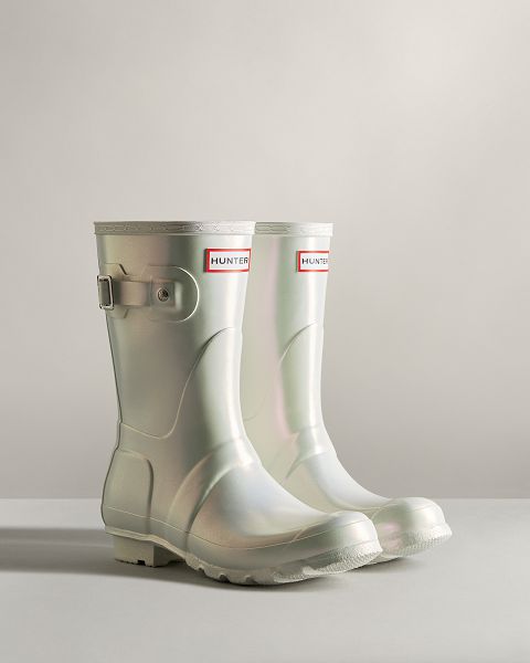 Silver Hunter Nebula Short Women's Rain Boots | Ireland-97604