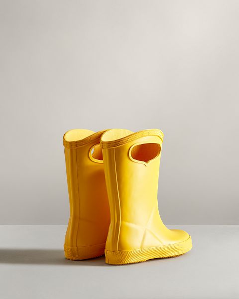 Yellow Hunter First Classic Grab Handle Kids' Rain Boots | Ireland-70614