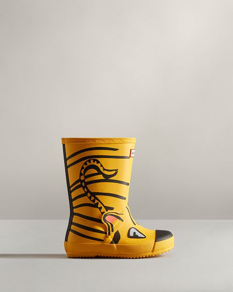 Yellow Hunter First Lunar New Year Tiger Kids\' Rain Boots | Ireland-19485