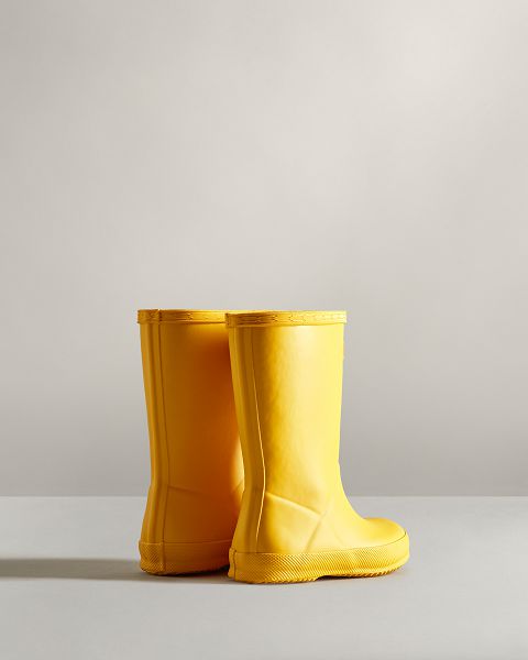 Yellow Hunter Original First Classic Kids' Rain Boots | Ireland-49732